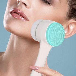 Double-Sided Silicone Facial Cleansing Brush