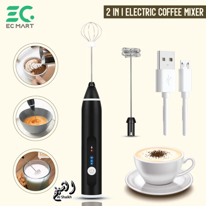 2 in 1 Multifunctional Rechargeable Coffee Beater - Image 5