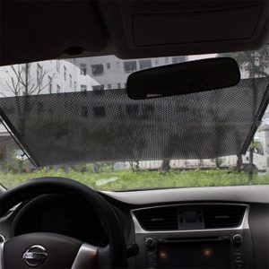 Black Car Sun Blocking Shades Retractable Sun Shade