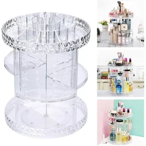 360° Rotating Makeup Organizer