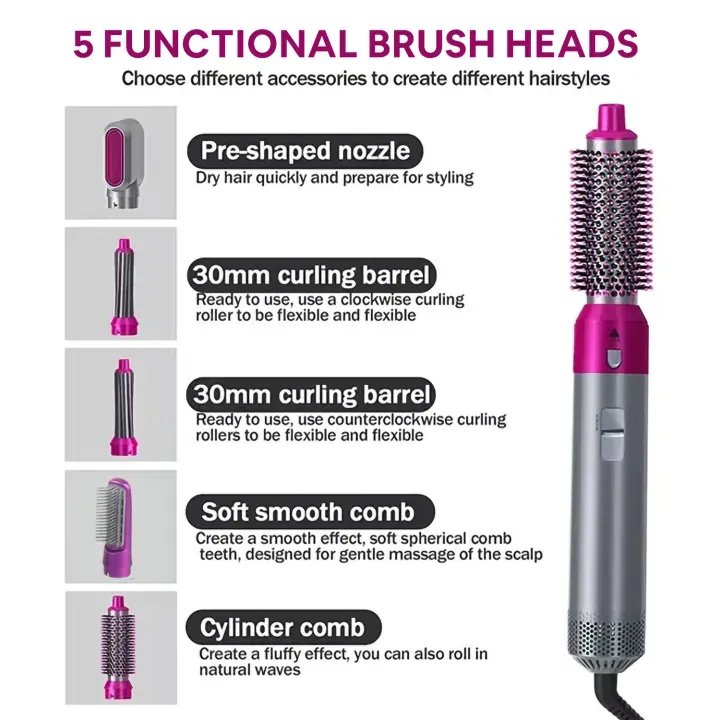 5 in 1 Professional Hair Hot Air Styler - Image 2
