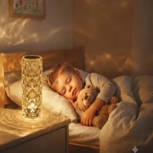 rose diamond table lamp with 16 RGB colours and remote