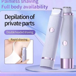 BLAWLESS 2-in-1 Electric Shaver & Trimmer – USB Rechargeable Double Head Hair Remover for Women11 BLAWLESS 2-in-1 electric shaver and eyebrow trimmer for women