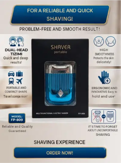 Daling mini double head shaver USB rechargeable