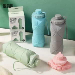 Silicon Folding Bottle2 silicone folding water bottle 600ml collapsible