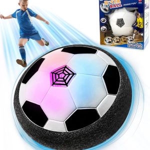 hover soccer ball toy with LED lights and foam bumper