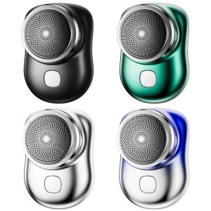 mini electric razor for men - portable USB rechargeable shaver