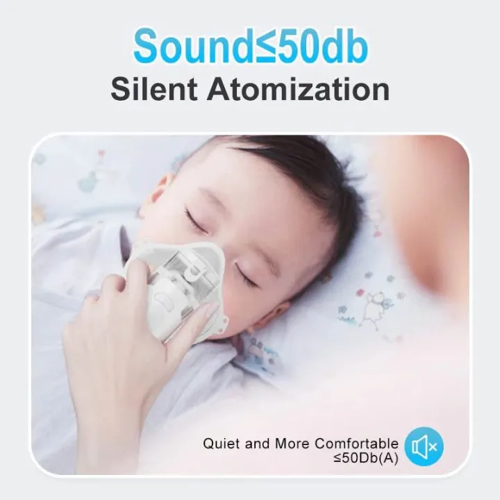 portable mesh nebulizer machine with adult and child mask