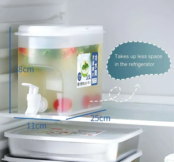 3.5 Liter Refrigerator Water Cooler & Beverage Dispenser with Faucet - Image 2