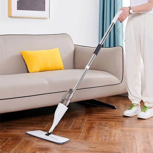 Spray Mop with Microfiber Pad – 360 Degree Water Spray Floor Mop, Flat Mop with Built-in Water Tank, Stainless Steel Handle - Image 8
