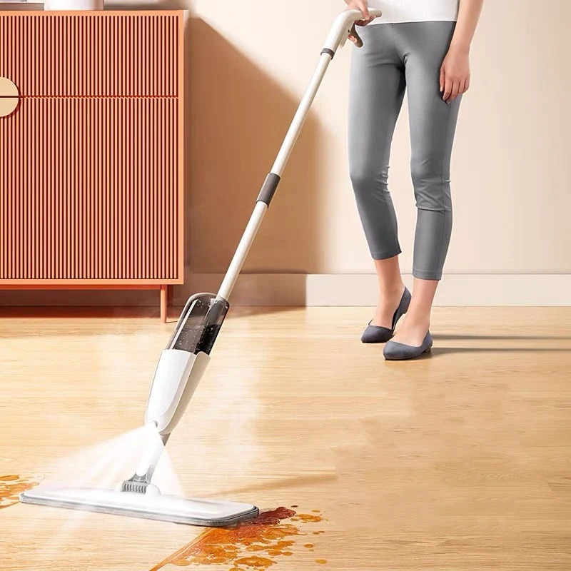 Spray Mop with Microfiber Pad – 360 Degree Water Spray Floor Mop, Flat Mop with Built-in Water Tank, Stainless Steel Handle - Image 7